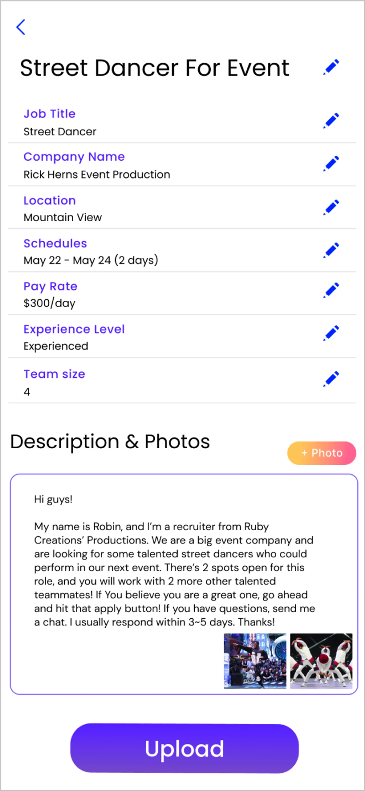 Image for the IxD project Gig-Land