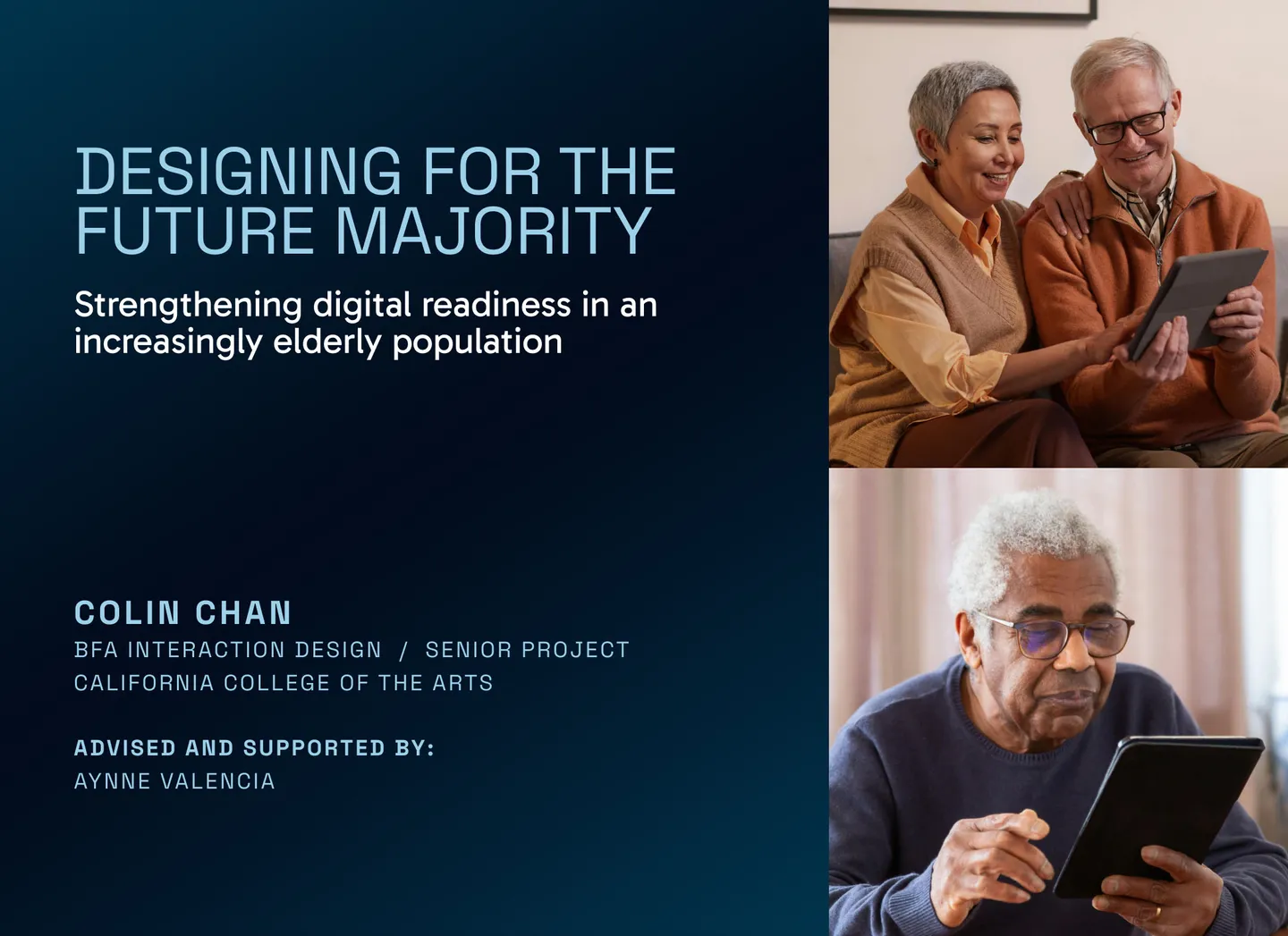 Image of Colin Chans project Designing for the Future Majority