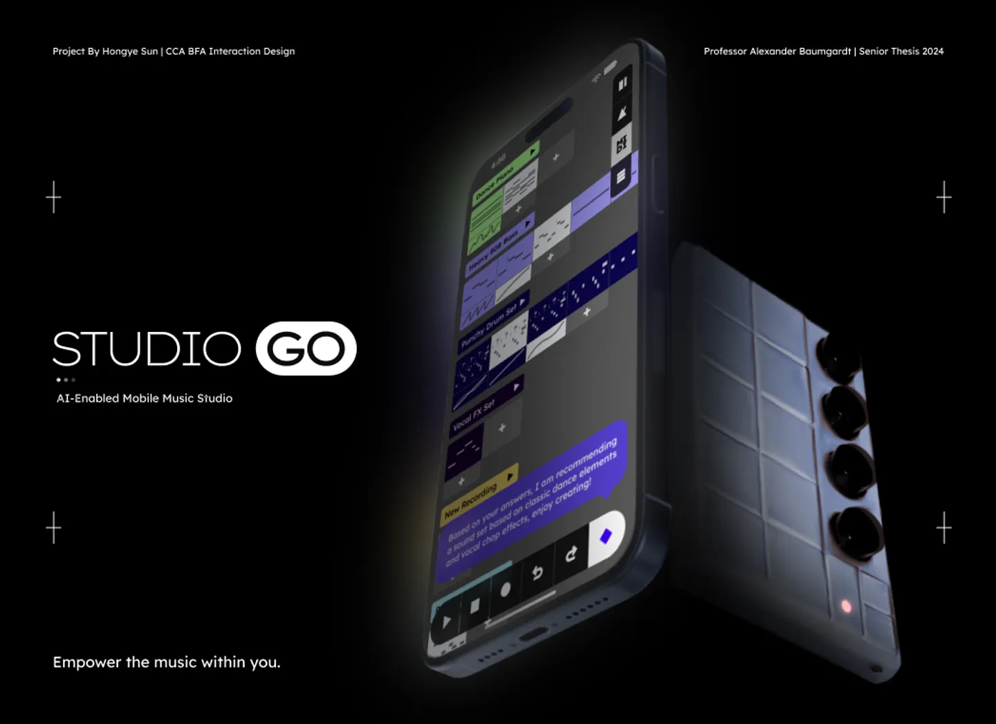 Image of Hongye Suns project Studio Go