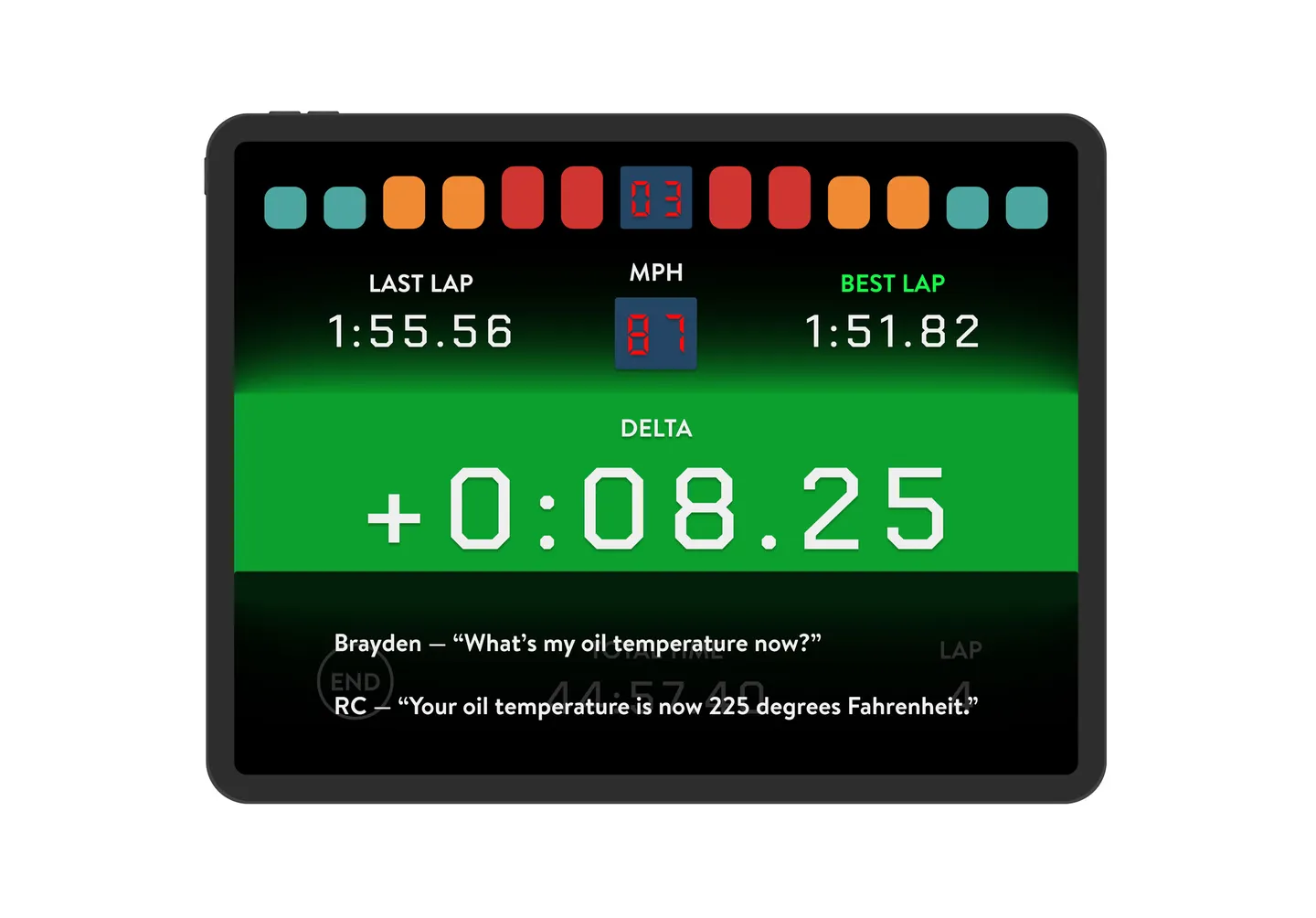 Image for the IxD project RacingControl