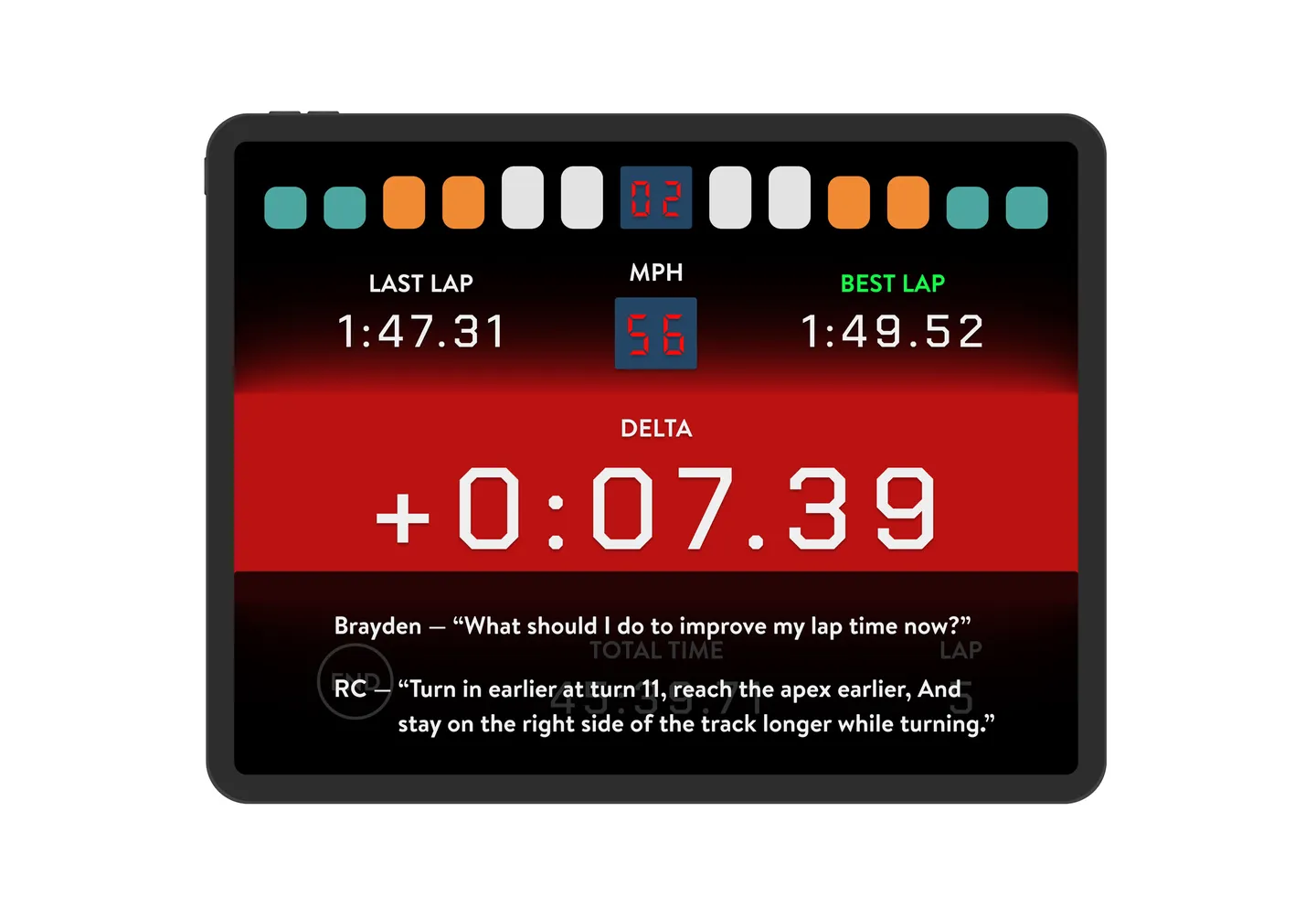 Image for the IxD project RacingControl