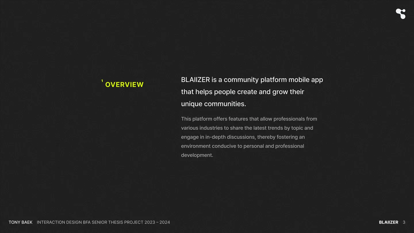 Image for the IxD project BLAIIZER
