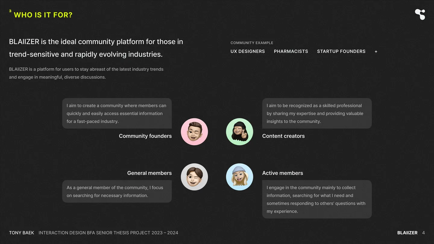 Image for the IxD project BLAIIZER