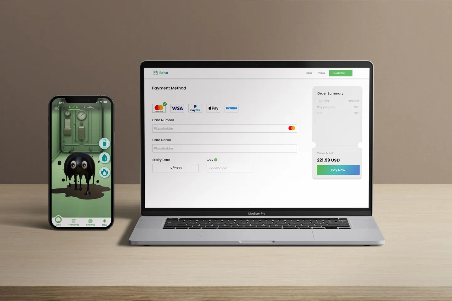 Image for the IxD project Echo